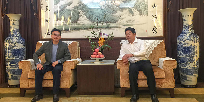 柔宇科技CEO刘自鸿一行到访宝鹰集团